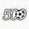 500足球比分网 logo 绿色足球标志